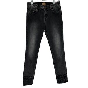 Driftwood Embroidered Black Jeans Jackie Size 28